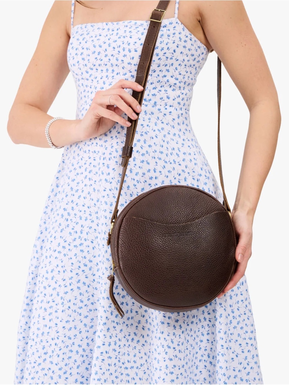 Portland Leather Large Circle Crossbody